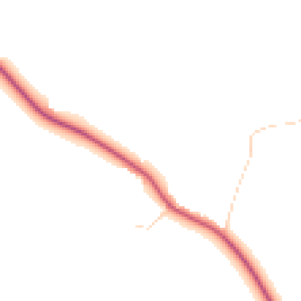 Daytime road noise heatmap for IP28 6LT
