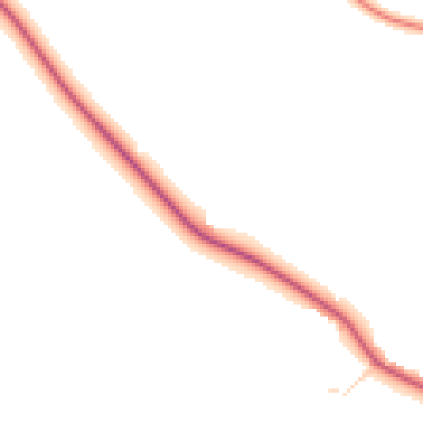 Daytime road noise heatmap for IP28 6LW