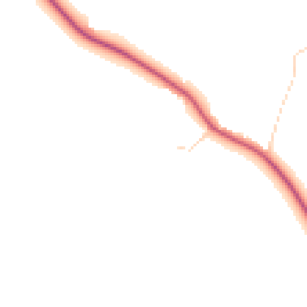 Daytime road noise heatmap for IP28 6LZ