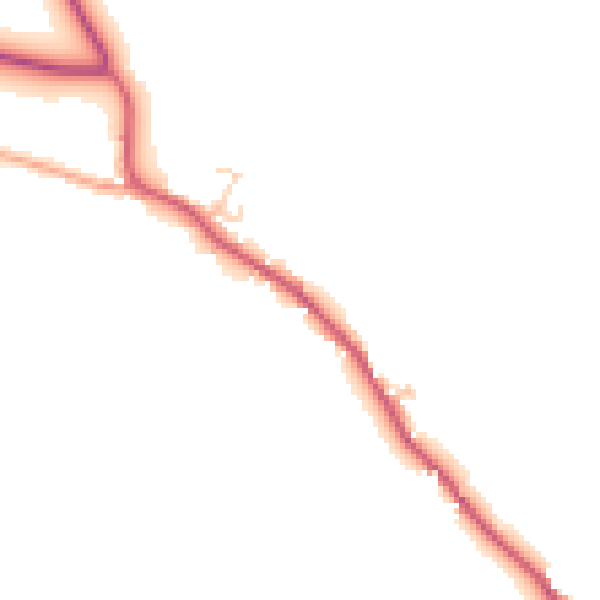 Daytime road noise heatmap for IP28 6PS