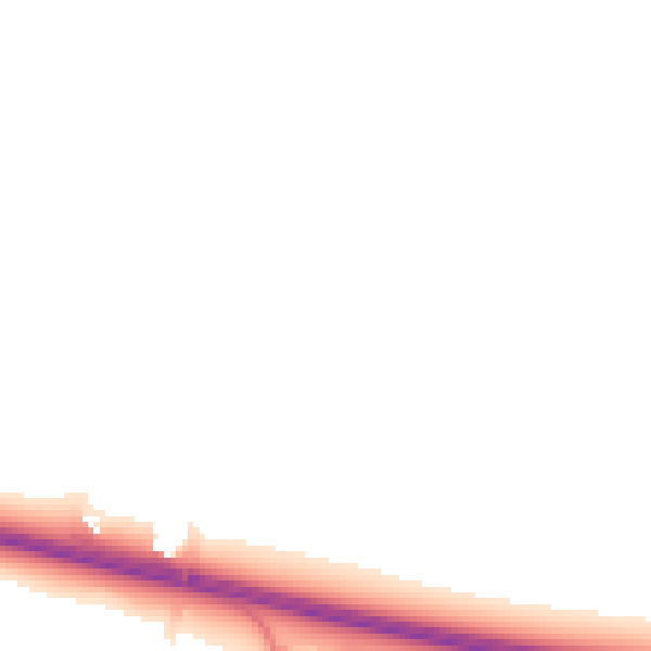 Night-time road noise heatmap for IP28 6RY