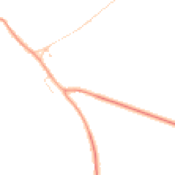Daytime road noise heatmap for IP28 6SE
