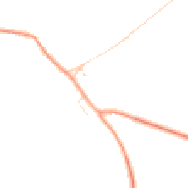 Daytime road noise heatmap for IP28 6SL