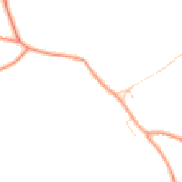 Daytime road noise heatmap for IP28 6SP