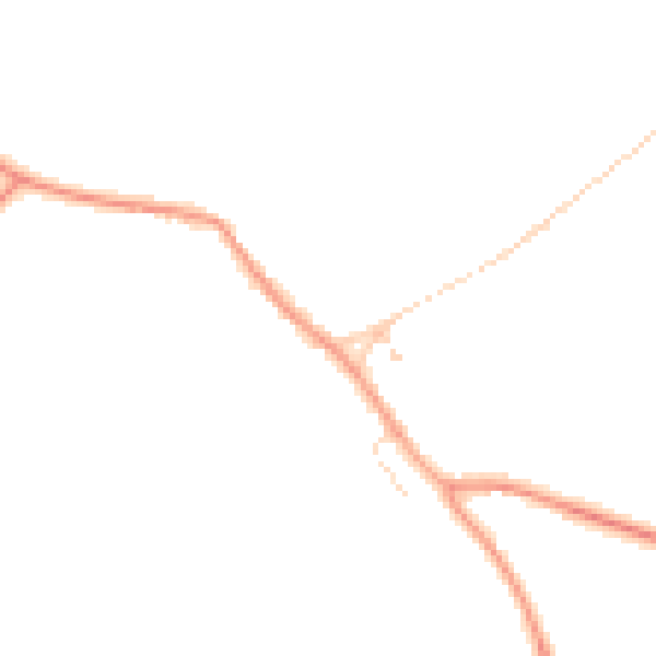 Daytime road noise heatmap for IP28 6SZ