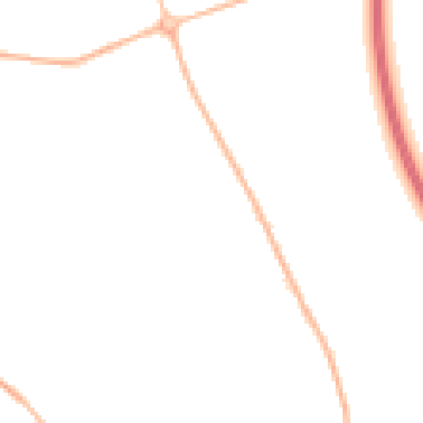 Night-time road noise heatmap for IP28 6TP