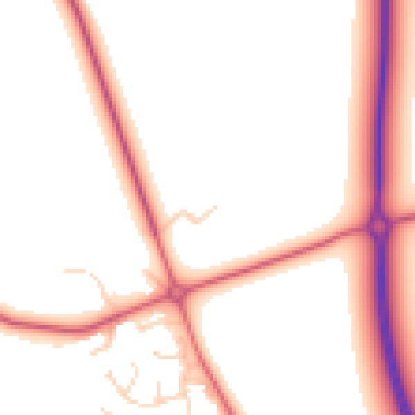 Daytime road noise heatmap for IP28 6TS