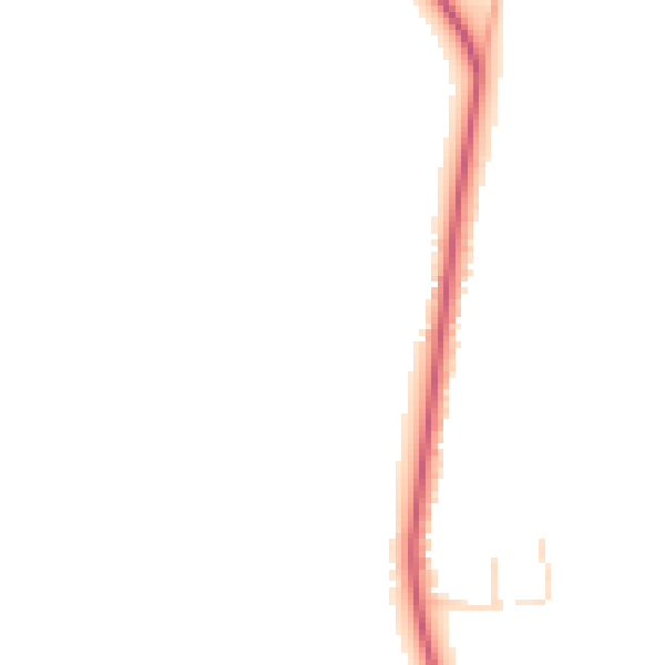 Daytime road noise heatmap for IP28 6TU