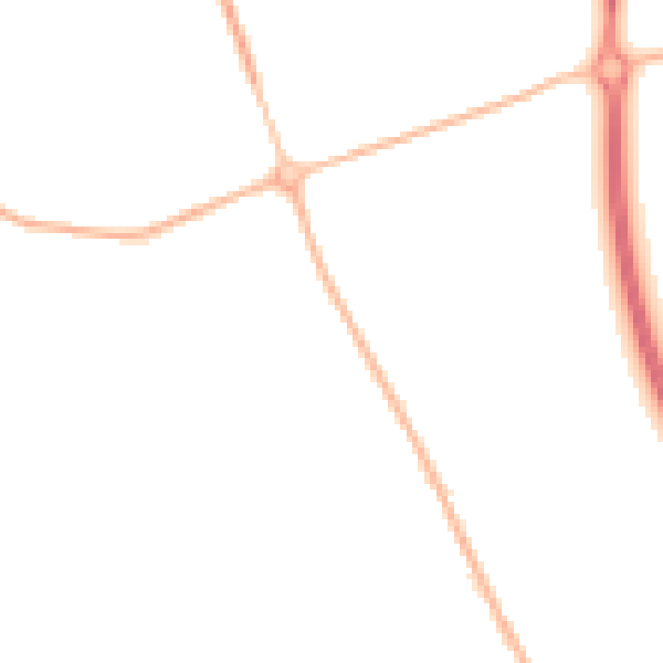 Night-time road noise heatmap for IP28 6UP