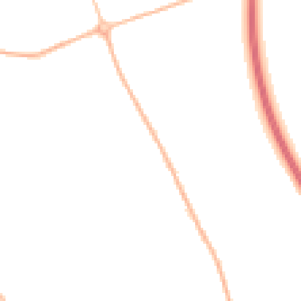 Night-time road noise heatmap for IP28 6UU