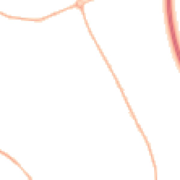 Night-time road noise heatmap for IP28 6XE