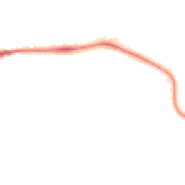 Night-time road noise heatmap for IP28 7LG