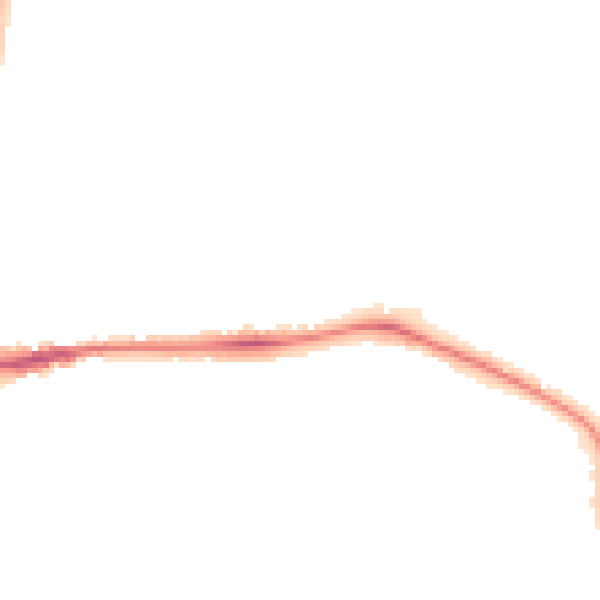 Night-time road noise heatmap for IP28 7NL