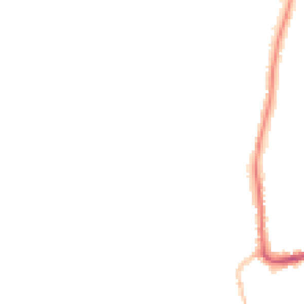 Night-time road noise heatmap for IP28 7QR