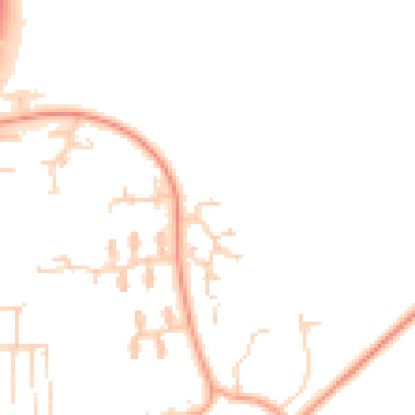 Daytime road noise heatmap for IP28 7SG