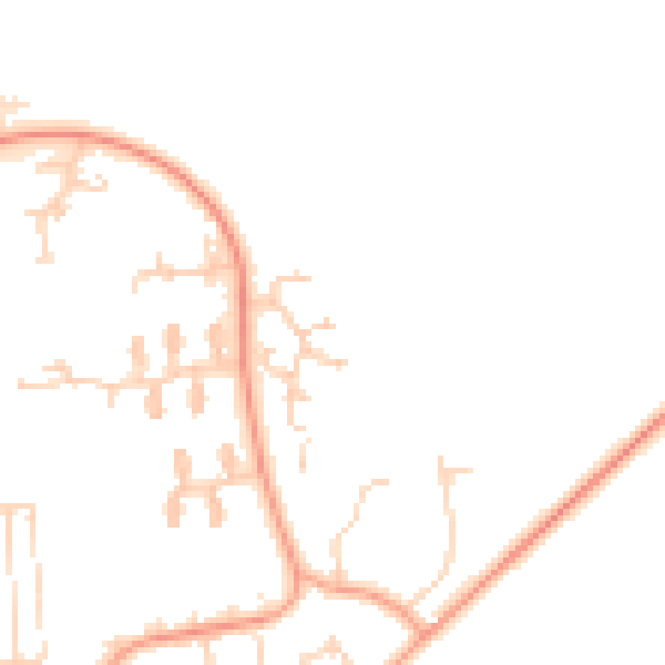 Daytime road noise heatmap for IP28 7SH