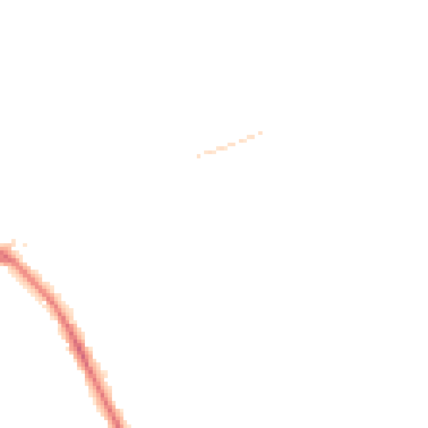 Night-time road noise heatmap for IP28 8BE