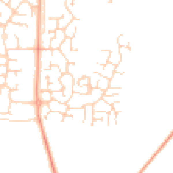 Daytime road noise heatmap for IP28 8GU