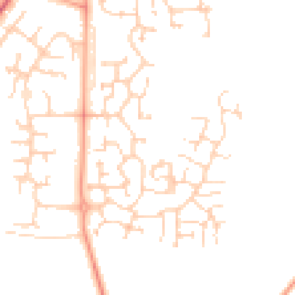 Daytime road noise heatmap for IP28 8GW