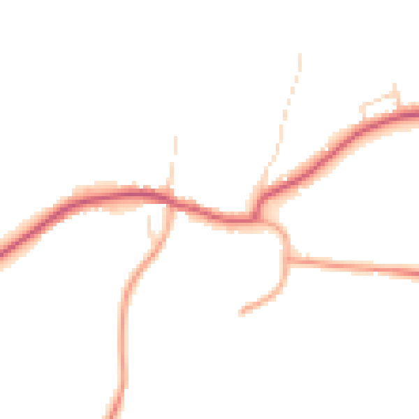 Daytime road noise heatmap for IP28 8HZ