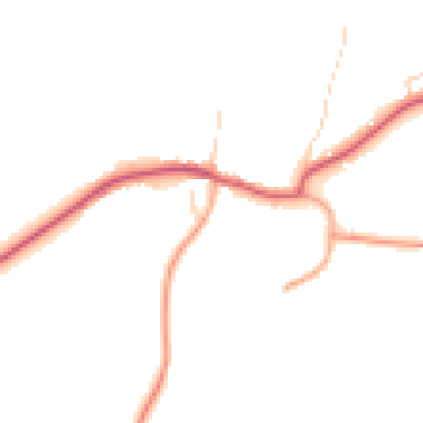 Daytime road noise heatmap for IP28 8JA