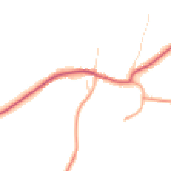 Daytime road noise heatmap for IP28 8NJ