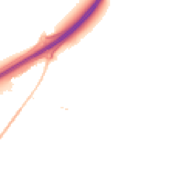 Night-time road noise heatmap for IP28 8SL
