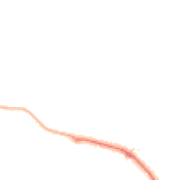 Night-time road noise heatmap for IP28 8SY