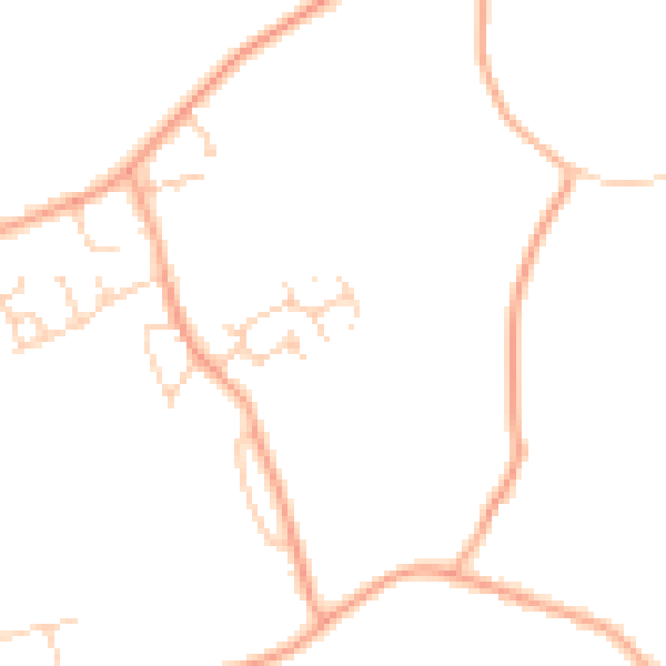 Daytime road noise heatmap for IP28 8UW