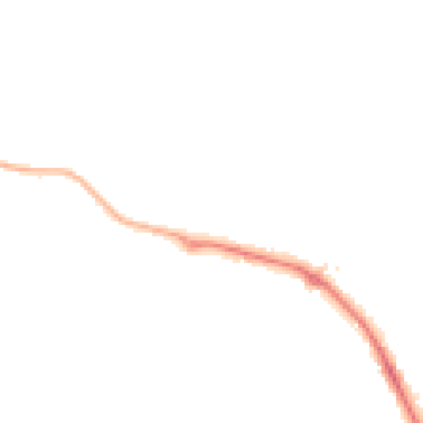Night-time road noise heatmap for IP28 8YF