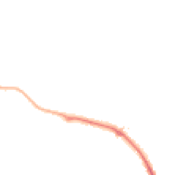 Night-time road noise heatmap for IP28 8YQ