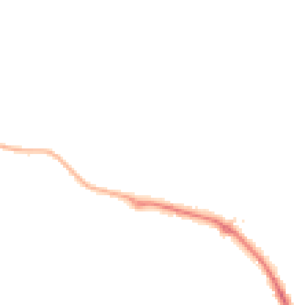 Night-time road noise heatmap for IP28 8YS