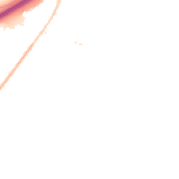 Night-time road noise heatmap for IP28 8YT