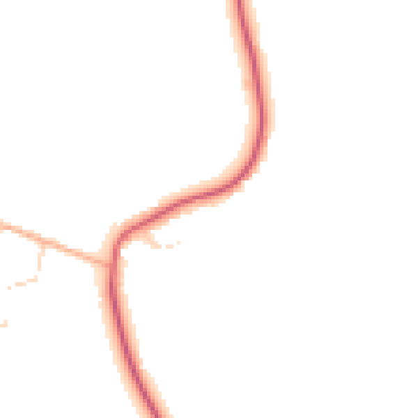 Daytime road noise heatmap for IP29 4AF