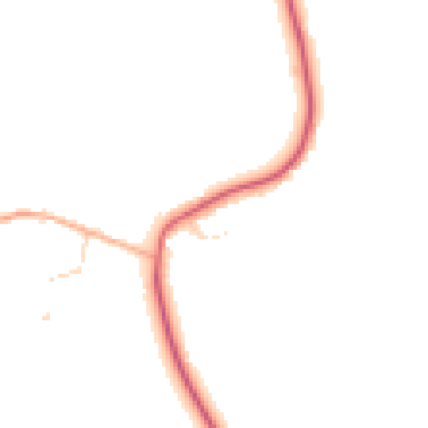 Daytime road noise heatmap for IP29 4AJ