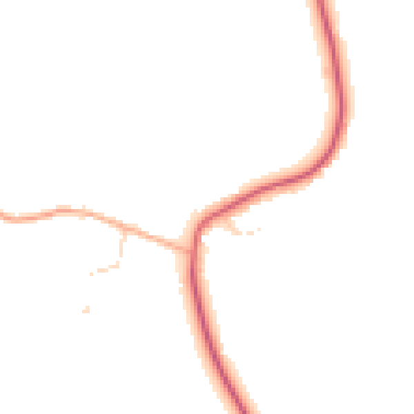 Daytime road noise heatmap for IP29 4AL