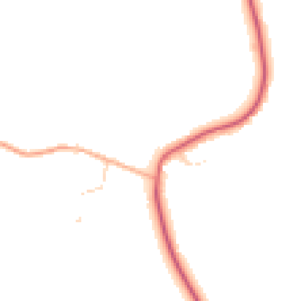 Daytime road noise heatmap for IP29 4AP