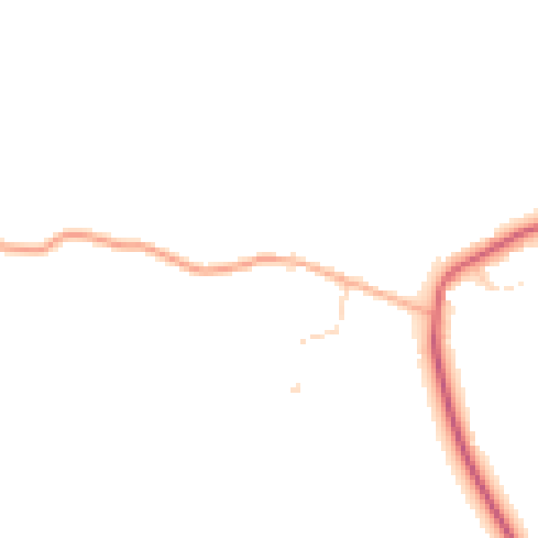 Daytime road noise heatmap for IP29 4AT