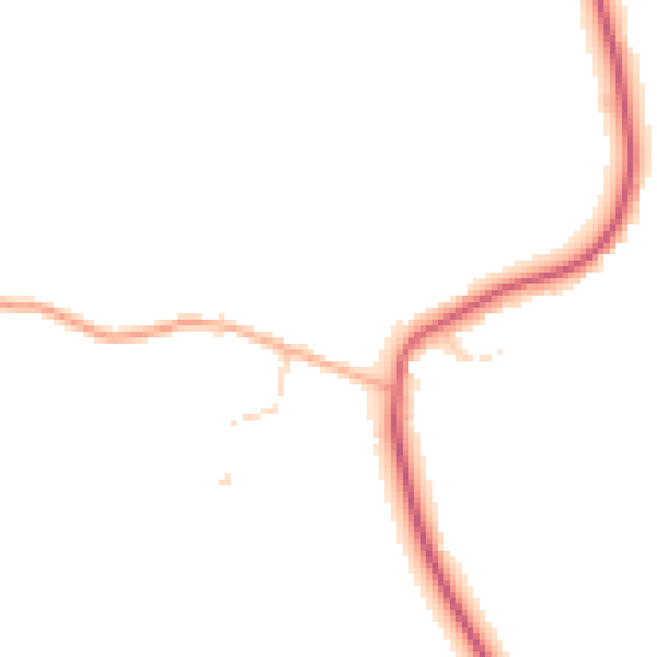 Daytime road noise heatmap for IP29 4BB