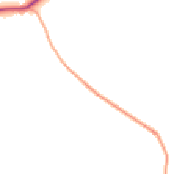 Daytime road noise heatmap for IP29 4BH