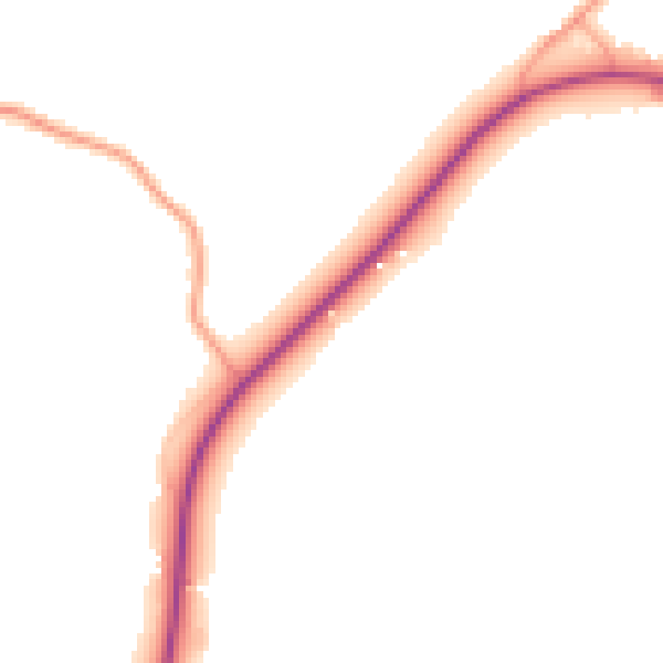 Daytime road noise heatmap for IP29 4BP