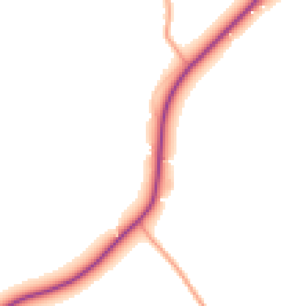 Daytime road noise heatmap for IP29 4BU