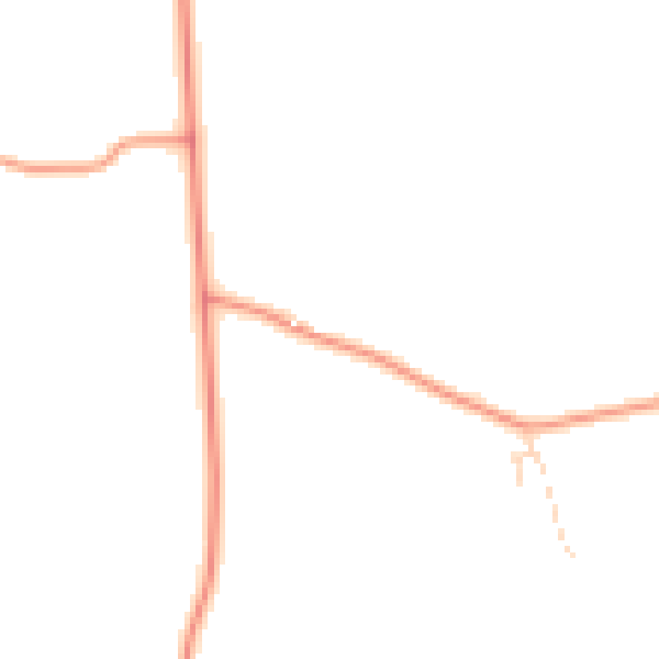 Daytime road noise heatmap for IP29 4BZ