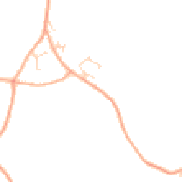 Daytime road noise heatmap for IP29 4DP