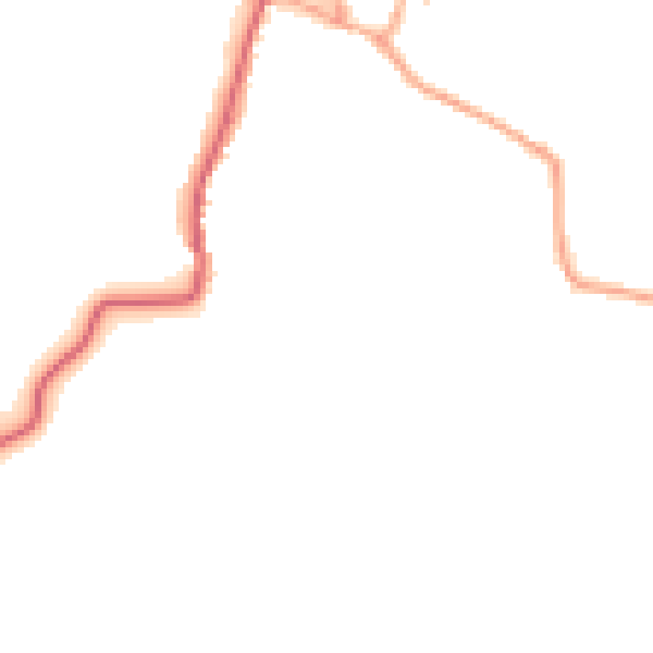 Daytime road noise heatmap for IP29 4DW