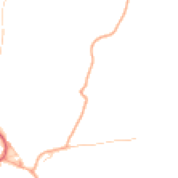 Daytime road noise heatmap for IP29 4DZ