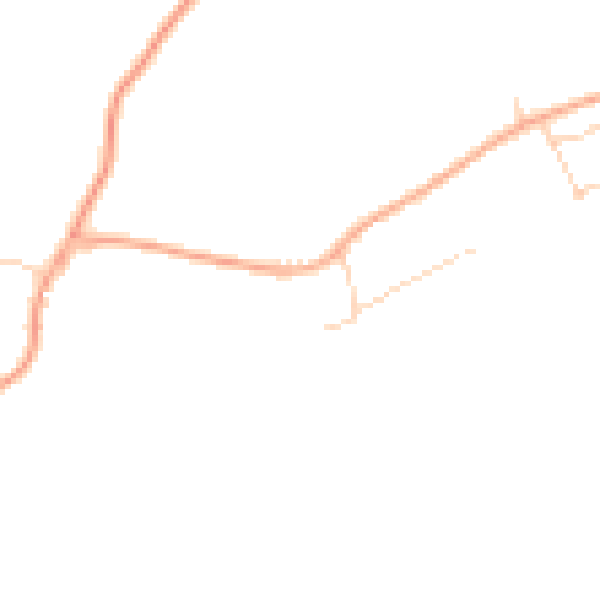 Daytime road noise heatmap for IP29 4HE