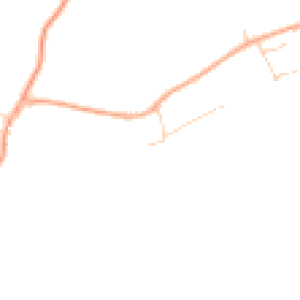 Daytime road noise heatmap for IP29 4HJ