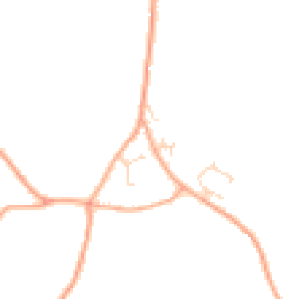 Daytime road noise heatmap for IP29 4PU