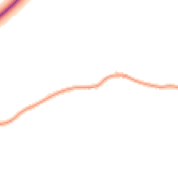 Daytime road noise heatmap for IP29 4UB